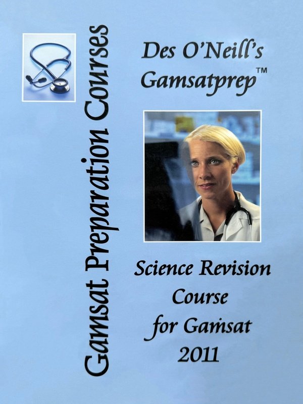 Des O'Neill's GAMSATprep Blue Series <br> Science Revision Course <br> GAMSAT Section 3